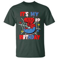Spider Birthday T Shirt It's My 3rd Bday Party 3 Years Old Boy