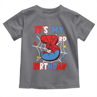 Spider Birthday Toddler T Shirt It's My 3rd Bday Party 3 Years Old Boy