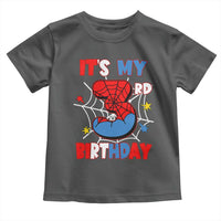 Spider Birthday Toddler T Shirt It's My 3rd Bday Party 3 Years Old Boy