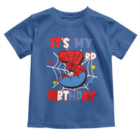Spider Birthday Toddler T Shirt It's My 3rd Bday Party 3 Years Old Boy