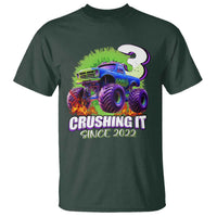 Monster Truck Birthday T Shirt 3 Years Old Boys Happy 3rd Bday Party