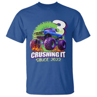 Monster Truck Birthday T Shirt 3 Years Old Boys Happy 3rd Bday Party