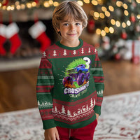 Monster Truck Birthday Knitted Sweatshirt 3 Years Old Boys Happy 3rd Bday Party