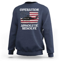 Operation Absolute Resolve Sweatshirt US Military Extraction Mission American Flag - Wonder Print Shop