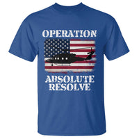Operation Absolute Resolve T Shirt US Military Extraction Mission American Flag - Wonder Print Shop