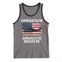 Operation Absolute Resolve Tank Top US Military Extraction Mission American Flag - Wonder Print Shop