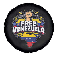 Free Venezuela Raised Fist Spare Tire Cover Libre Venezuelan Flag Map Liberation - Wonder Print Shop