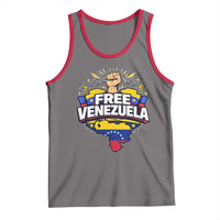 Free Venezuela Raised Fist Tank Top Libre Venezuelan Flag Map Liberation - Wonder Print Shop