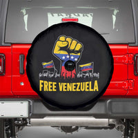 Free Venezuela Flag Spare Tire Cover Raised Fist Resistance for Liberation Supporters - Wonder Print Shop