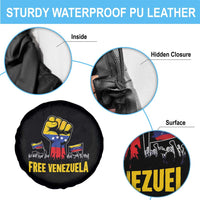 Free Venezuela Flag Spare Tire Cover Raised Fist Resistance for Liberation Supporters - Wonder Print Shop