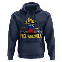 Free Venezuela Flag Hoodie Raised Fist Resistance for Liberation Supporters - Wonder Print Shop
