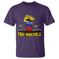 Free Venezuela Flag T Shirt Raised Fist Resistance for Liberation Supporters - Wonder Print Shop