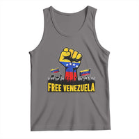 Free Venezuela Flag Tank Top Raised Fist Resistance for Liberation Supporters - Wonder Print Shop