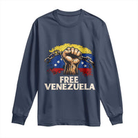 Free Venezuela Flag Chain Breaker Long Sleeve Shirt Powerful Liberation for Liberation Supporters - Wonder Print Shop