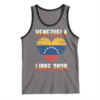 Venezuela Libre 2026 Tank Top Venezuelan Flag Heart Freedom and National Pride - Wonder Print Shop