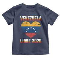 Venezuela Libre 2026 Toddler T Shirt Venezuelan Flag Heart Freedom and National Pride - Wonder Print Shop