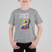Maduro Cono e Tu Madre T Shirt For Kid Venezuelan Protest Graffiti Graphic - Wonder Print Shop