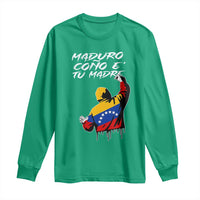 Maduro Cono e Tu Madre Long Sleeve Shirt Venezuelan Protest Graffiti Graphic - Wonder Print Shop