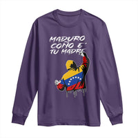 Maduro Cono e Tu Madre Long Sleeve Shirt Venezuelan Protest Graffiti Graphic - Wonder Print Shop