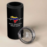 Make Venezuela Great Again 4 in 1 Can Cooler Tumbler Patriotic Support Heartbeat Distressed Map Graphic - Wonder Print Shop