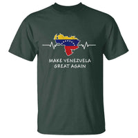 Make Venezuela Great Again T Shirt Patriotic Support Heartbeat Distressed Map Graphic - Wonder Print Shop