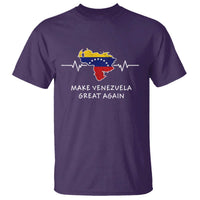 Make Venezuela Great Again T Shirt Patriotic Support Heartbeat Distressed Map Graphic - Wonder Print Shop