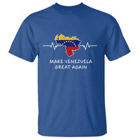 Make Venezuela Great Again T Shirt Patriotic Support Heartbeat Distressed Map Graphic - Wonder Print Shop