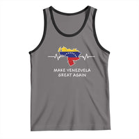 Make Venezuela Great Again Tank Top Patriotic Support Heartbeat Distressed Map Graphic - Wonder Print Shop