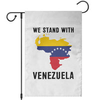 We Stand With Venezuela Garden Flag Venezuelan Flag Unity Graphic - Wonder Print Shop