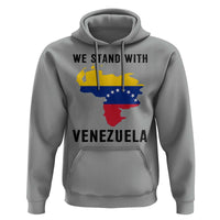 We Stand With Venezuela Hoodie Venezuelan Flag Unity Graphic - Wonder Print Shop