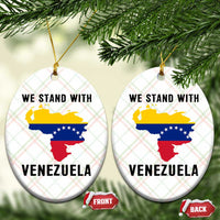 We Stand With Venezuela Ceramic Ornament Venezuelan Flag Unity Graphic - Wonder Print Shop