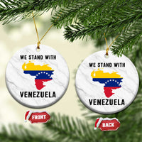 We Stand With Venezuela Ceramic Ornament Venezuelan Flag Unity Graphic - Wonder Print Shop