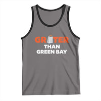 Funny Greater Than Green Bay Rivalry Tank Top Cheese Grater - Wonder Print Shop