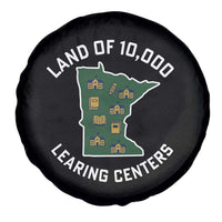 Land of 10000 Learing Centers Funny Minnesota Meme Spare Tire Cover Viral Education Typo Parody - Wonder Print Shop