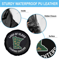 Land of 10000 Learing Centers Funny Minnesota Meme Spare Tire Cover Viral Education Typo Parody - Wonder Print Shop