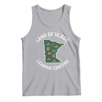 Land of 10000 Learing Centers Funny Minnesota Meme Tank Top Viral Education Typo Parody - Wonder Print Shop