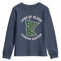 Land of 10000 Learing Centers Funny Minnesota Meme Youth Sweatshirt Viral Education Typo Parody - Wonder Print Shop