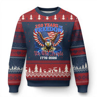250 Years of Freedom 1776 2026 Patriotic Eagle Ugly Christmas Sweater We The People USA Semiquincentennial - Wonder Print Shop