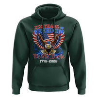 250 Years of Freedom 1776 2026 Patriotic Eagle Hoodie We The People USA Semiquincentennial - Wonder Print Shop