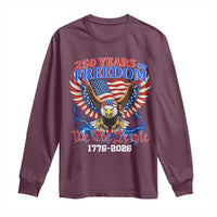 250 Years of Freedom 1776 2026 Patriotic Eagle Long Sleeve Shirt We The People USA Semiquincentennial - Wonder Print Shop