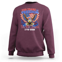 250 Years of Freedom 1776 2026 Patriotic Eagle Sweatshirt We The People USA Semiquincentennial - Wonder Print Shop