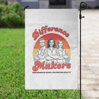Difference Makers Teacher Appreciation Garden Flag Empowering Minds & Advancing Equity Retro Educator - Wonder Print Shop