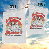 Difference Makers Teacher Appreciation Garden Flag Empowering Minds & Advancing Equity Retro Educator - Wonder Print Shop