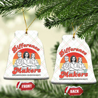 Difference Makers Teacher Appreciation Ceramic Ornament Empowering Minds & Advancing Equity Retro Educator - Wonder Print Shop