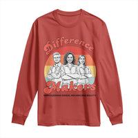 Difference Makers Teacher Appreciation Long Sleeve Shirt Empowering Minds & Advancing Equity Retro Educator - Wonder Print Shop