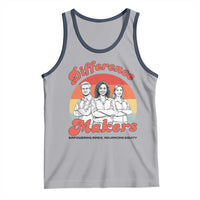 Difference Makers Teacher Appreciation Tank Top Empowering Minds & Advancing Equity Retro Educator - Wonder Print Shop