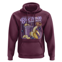 Blue Moon Over Brooklyn Banana Smoothie Aesthetic Hoodie Extra Banana Hockey Romance Retro Style - Wonder Print Shop