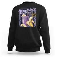 Blue Moon Over Brooklyn Banana Smoothie Aesthetic Sweatshirt Extra Banana Hockey Romance Retro Style - Wonder Print Shop
