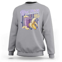 Blue Moon Over Brooklyn Banana Smoothie Aesthetic Sweatshirt Extra Banana Hockey Romance Retro Style - Wonder Print Shop