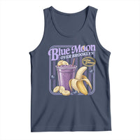 Blue Moon Over Brooklyn Banana Smoothie Aesthetic Tank Top Extra Banana Hockey Romance Retro Style - Wonder Print Shop